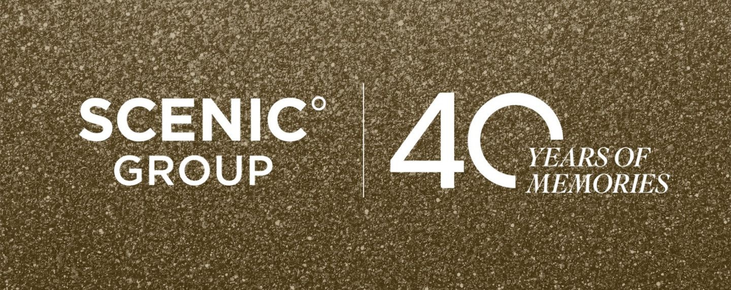 Scenic Group 40 Years of Memories anniversary banner