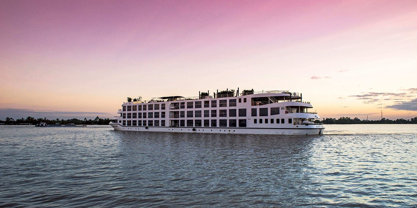 Scenic Spirit cruising down the Mekong River