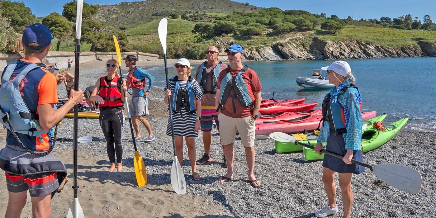 Kayaking collioure france