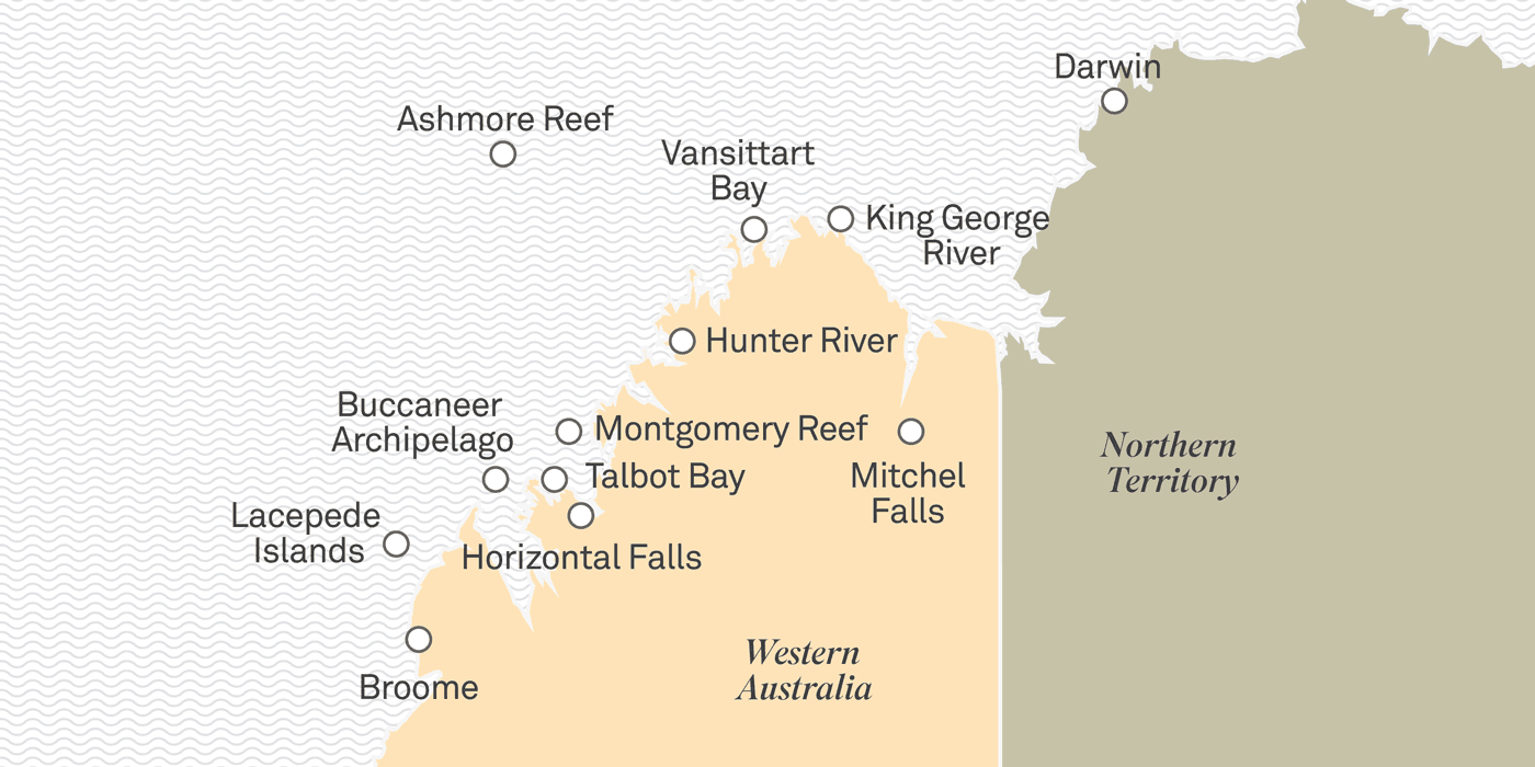 Helicopter Excursion Locations map