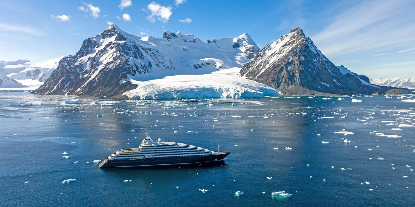 Scenic Eclipse sailing in Antarctica