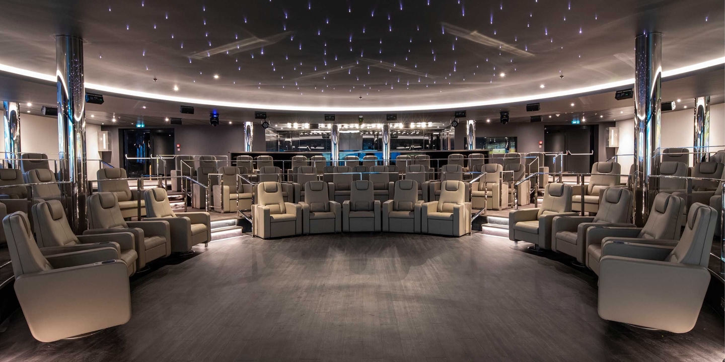 theatre on board an ultra-luxury discovery yacht