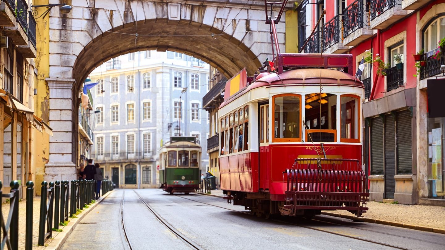 Historic tram district of Lisbon, Portugal