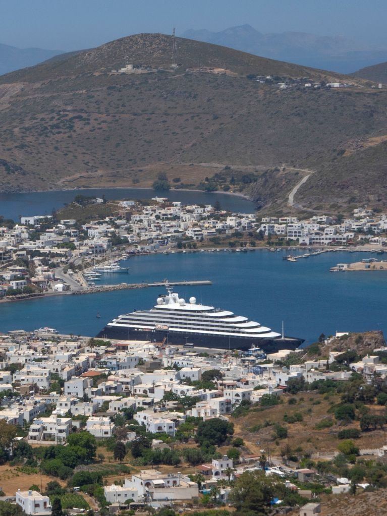 Scenic Eclipse sailing in Patmos, Greece