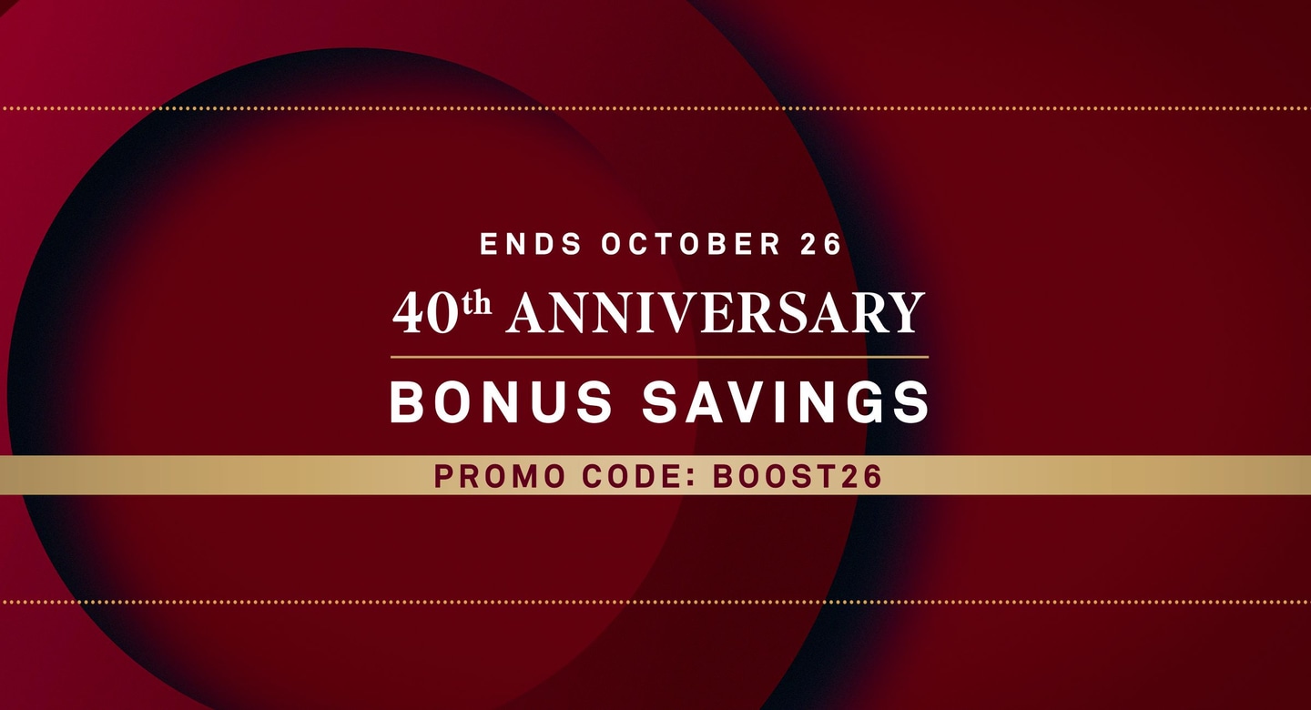 Scenic Group's 40th Anniversary Bonus Savings Promo Banner